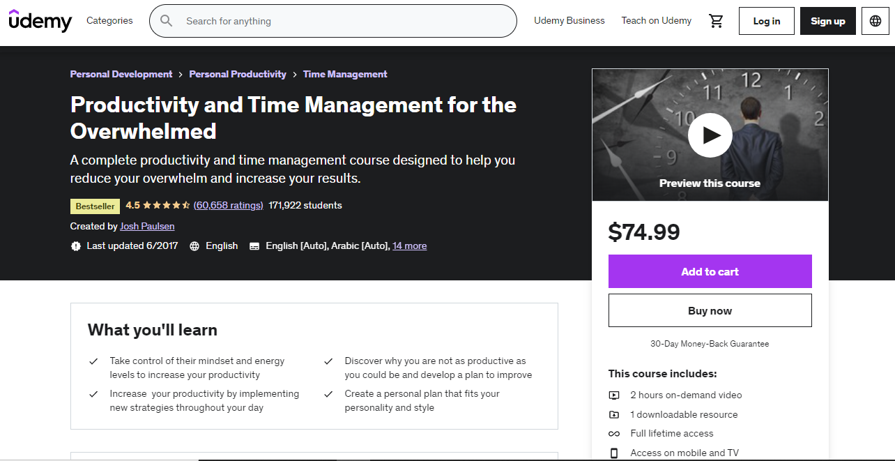 Productivity and Time Management for the Overwhelmed